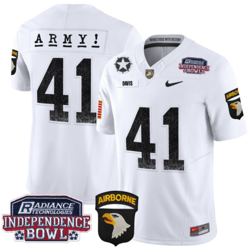 Glenn Davis Jersey #41 Army Black Knights Independence Bowl Patch Stitched Football - Image 2