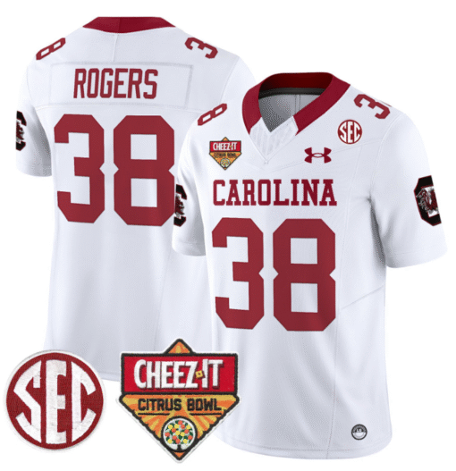 George Rogers Jersey #38 South Carolina Gamecocks Cheez-It Citrus Bowl Stitched Football - Image 2