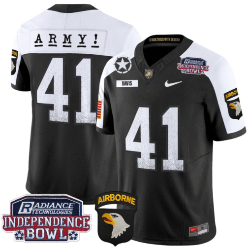Glenn Davis Jersey #41 Army Black Knights Independence Bowl Patch Stitched Football