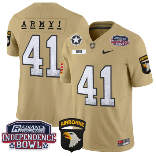 Glenn Davis Jersey #41 Army Black Knights Independence Bowl Patch Stitched Football - Image 3