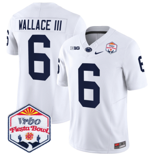 Harrison Wallace III Jersey #6 Penn State 2024 Fiesta Bowl Patch Stitched Football - Image 2