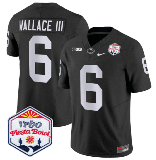 Harrison Wallace III Jersey #6 Penn State 2024 Fiesta Bowl Patch Stitched Football - Image 5