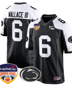 Harrison Wallace III Jersey #6 Custom Penn State Orange Bowl Stitched Football