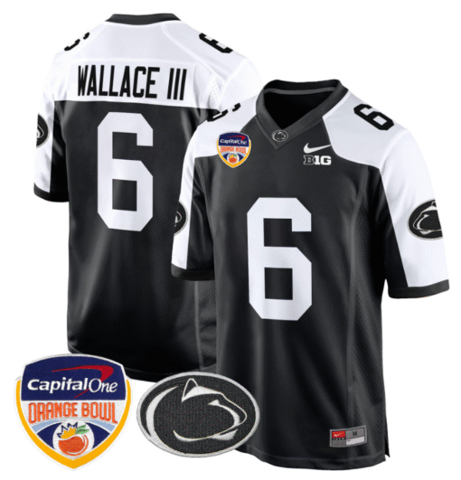 Harrison Wallace III Jersey #6 Custom Penn State Orange Bowl Stitched Football