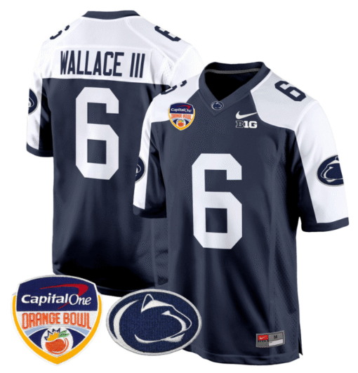 Harrison Wallace III Jersey #6 Custom Penn State Orange Bowl Stitched Football - Image 5