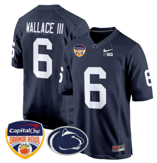 Harrison Wallace III Jersey #6 Custom Penn State Orange Bowl Stitched Football - Image 3