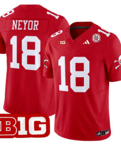 Isaiah Neyor Jersey 18 Nebraska Cornhuskers 2024 Vapor V2 Football Red