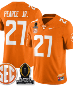 James Pearce Jr Jersey #27 Tennessee Vols Playoff First Round Patch Stitched Football 9 J0JQ61I