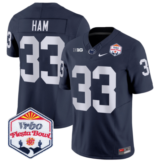Jack Ham Jersey #33 Penn State 2024 Fiesta Bowl Patch Stitched Football - Image 2