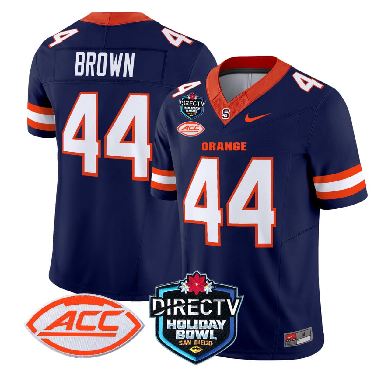Jim Brown Jersey #44 Syracuse Orange 2025 Holiday Bowl Patch Stitched Football 5 Jim Brown Jersey #44 Syracuse Orange 2025 Holiday Bowl Patch Stitched Football - Image 5