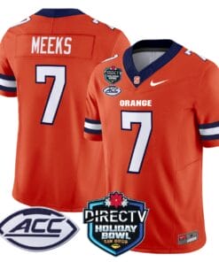 Jackson Meeks Jersey #7 Syracuse Orange 2025 Holiday Bowl Patch Stitched Football 7 JDK8GM1