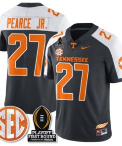 James Pearce Jr Jersey #27 Tennessee Vols Playoff First Round Patch Stitched Football 11 JEZSDGJ