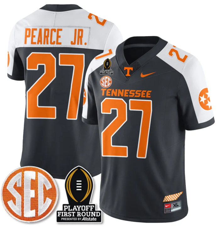 James Pearce Jr Jersey #27 Tennessee Vols Playoff First Round Patch Stitched Football 6 James Pearce Jr Jersey #27 Tennessee Vols Playoff First Round Patch Stitched Football - Image 6