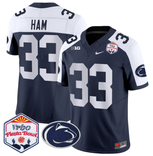 Jack Ham Jersey #33 Penn State 2024 Fiesta Bowl Patch Stitched Football - Image 3