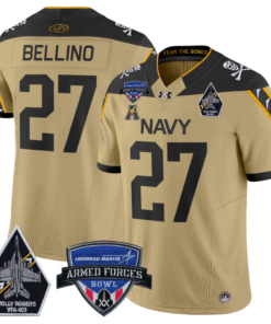 Joe Bellino Jersey #27 Navy Midshipmen 2025 Armed Forces Bowl Stitched Football