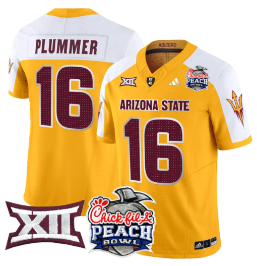 Jake Plummer Jersey #16 Arizona State Sun Devils 2025 Peach Bowl Stitched Football - Image 5