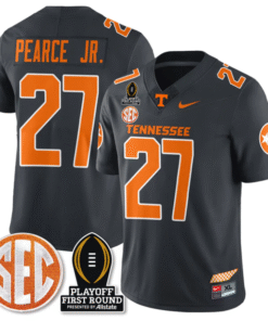 James Pearce Jr Jersey #27 Tennessee Vols Playoff First Round Patch Stitched Football 8 JKW93GH