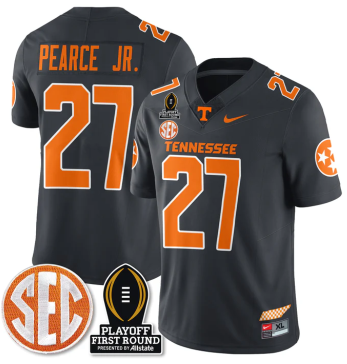 James Pearce Jr Jersey #27 Tennessee Vols Playoff First Round Patch Stitched Football 3 James Pearce Jr Jersey #27 Tennessee Vols Playoff First Round Patch Stitched Football - Image 3