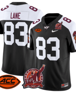 Jaylin Lane Jersey #83 Virginia Tech Hokies Coach Frank Beamer Stitched Football