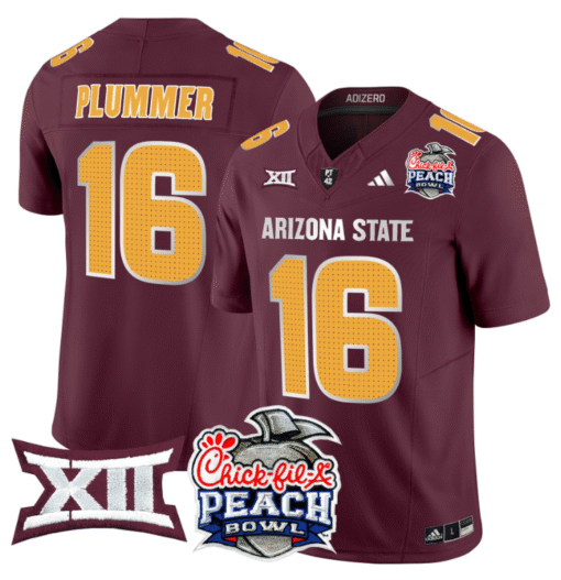Jake Plummer Jersey #16 Arizona State Sun Devils 2025 Peach Bowl Stitched Football - Image 2
