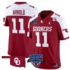 Jackson Arnold Jersey #11 Oklahoma Sooners 2025 Armed Forces Bowl Patch Stitched Football 12 Jackson Arnold Jersey #11 Oklahoma Sooners 2025 Armed Forces Bowl Patch Stitched Football