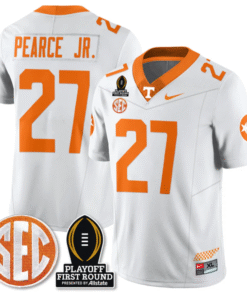 Alternative view of James Pearce Jr Jersey #27 Tennessee Vols Playoff First Round Patch Stitched Football