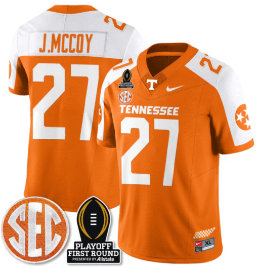 Jermod McCoy Jersey #27 Tennessee Vols Playoff First Round Patch Stitched Football - Image 4