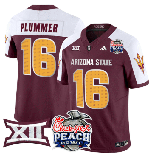 Jake Plummer Jersey #16 Arizona State Sun Devils 2025 Peach Bowl Stitched Football - Image 3