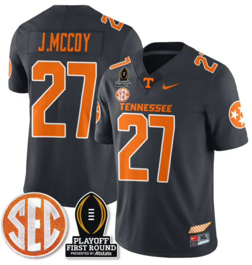 Jermod McCoy Jersey #27 Tennessee Vols Playoff First Round Patch Stitched Football - Image 2