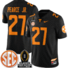 James Pearce Jr Jersey #27 Tennessee Vols Playoff First Round Patch Stitched Football