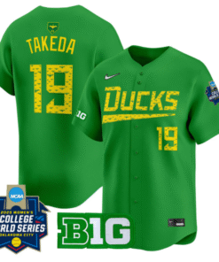 Alternative view of Janie Takeda Jersey #19 Oregon Ducks Softball 2025 World Series Stitched Baseball