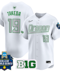 Janie Takeda Jersey 19 Oregon Ducks Softball 2025 World Series Stitched White