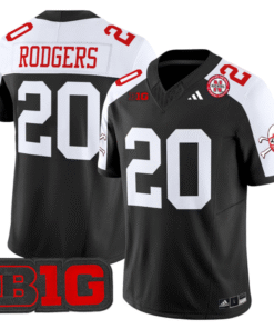 Johnny Rodgers Jersey #20 Nebraska Cornhuskers 2024 Vapor Stitched Football