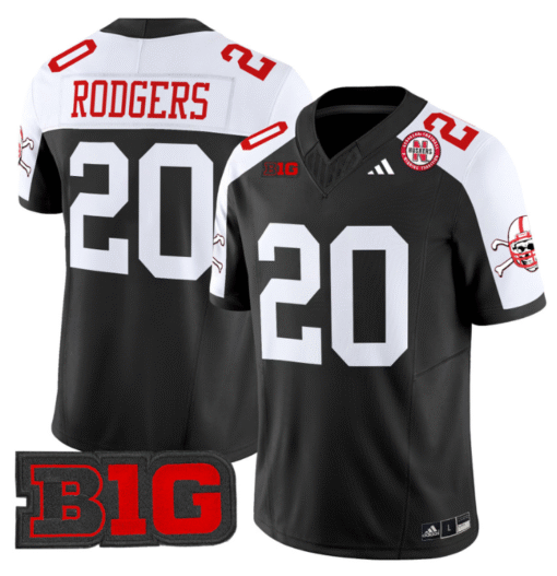 Johnny Rodgers Jersey #20 Nebraska Cornhuskers 2024 Vapor Stitched Football