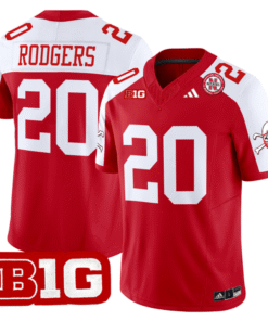 Johnny Rodgers Jersey 20 Nebraska Cornhuskers 2024 Vapor V2 Football Red Alternate