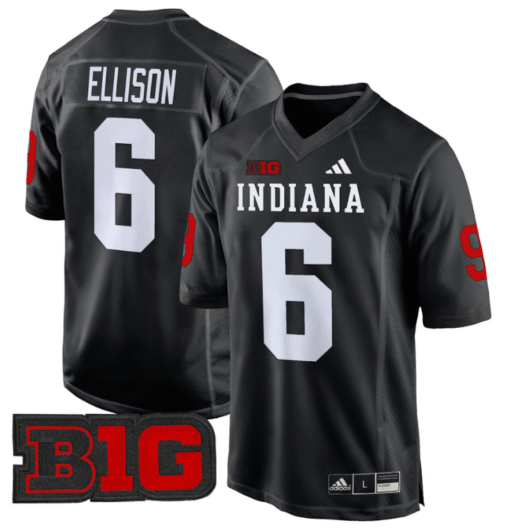 Justice Ellison Jersey #6 Indiana Hoosiers 2024 Game V2 Stitched Football - Image 5