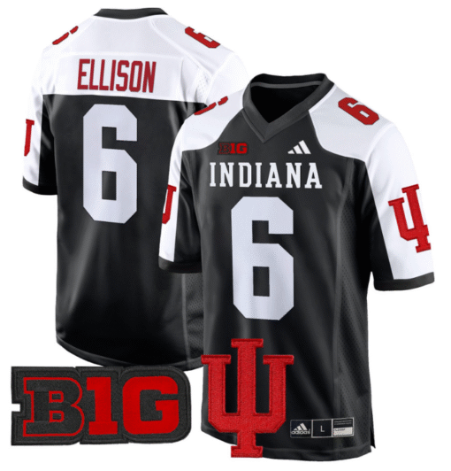 Justice Ellison Jersey #6 Indiana Hoosiers 2024 Game V2 Stitched Football