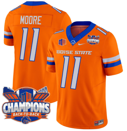 Kellen Moore Jersey #11 Boise State Broncos Back To Back Champions Stitched Football - Image 5