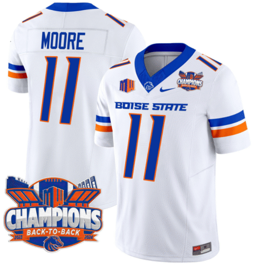 Kellen Moore Jersey #11 Boise State Broncos Back To Back Champions Stitched Football - Image 2