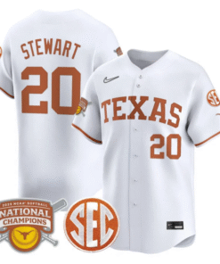 Alternative view of Katie Stewart Jersey #20 Texas Longhorns 2025 National Champions Stitched Baseball