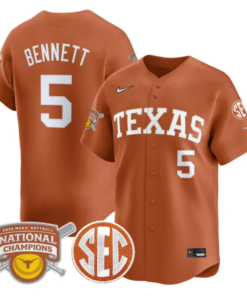 Kaydee Bennett Jersey 5 Texas Longhorns 2025 National Champions Orange