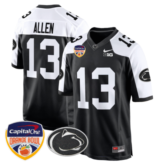 Kaytron Allen Jersey #13 Custom Penn State Orange Bowl Patch Stitched Football