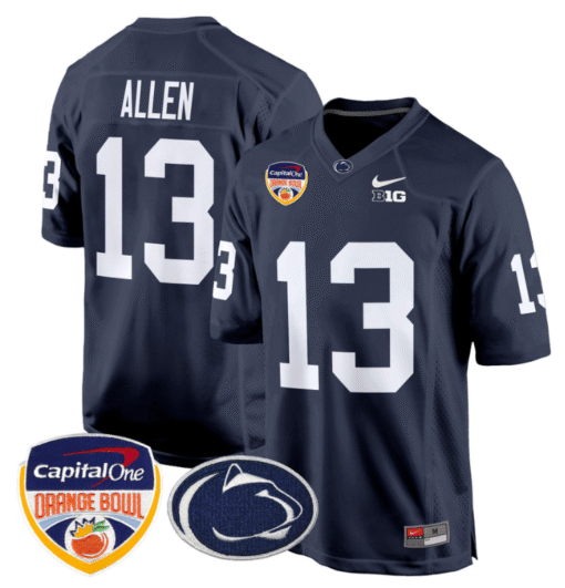 Kaytron Allen Jersey #13 Custom Penn State Orange Bowl Patch Stitched Football - Image 3