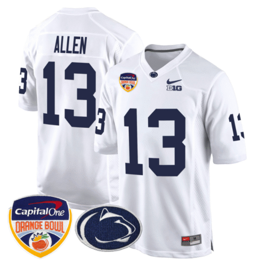 Kaytron Allen Jersey #13 Custom Penn State Orange Bowl Patch Stitched Football - Image 2
