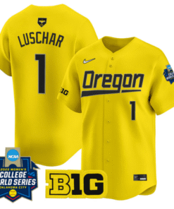 Alternative view of Kedre Luschar Jersey #1 Oregon Ducks Softball 2025 World Series Stitched Baseball