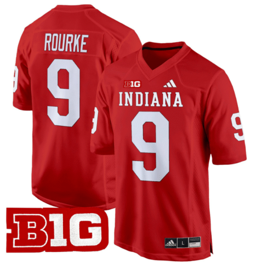 Kurtis Rourke Jersey #9 Indiana Hoosiers 2024 Game Stitched Football - Image 3