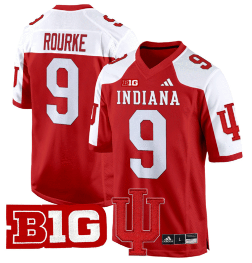 Kurtis Rourke Jersey #9 Indiana Hoosiers 2024 Game Stitched Football - Image 4