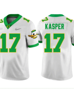 Alternative view of Kyler Kasper Jersey #17 Oregon Ducks Stitched Football