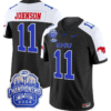 LJ Johnson Jr Jersey #11 SMU Mustangs 2024 ACC Championship Patch Stitched Football