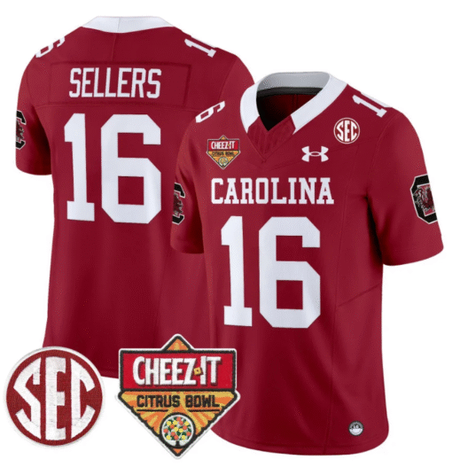 Lanorris Sellers Jersey #16 South Carolina Cheez-It Citrus Bowl Stitched Football - Image 3